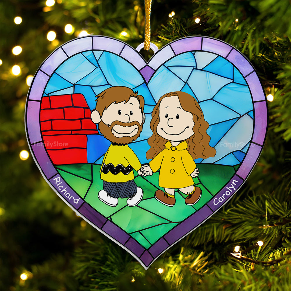 Personalized Acrylic Ornament Peanut Couple Gift for Christmas
