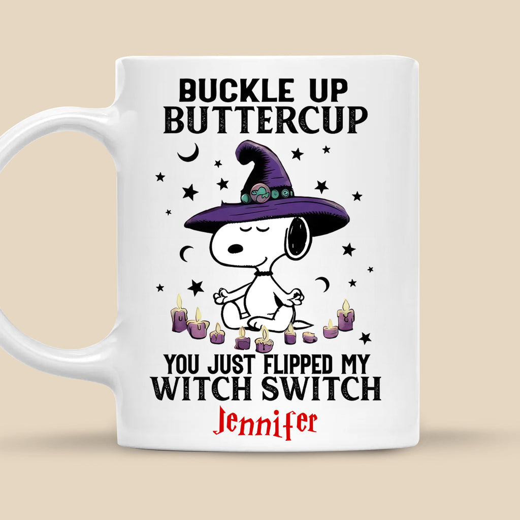 Personalized Halloween Mug Buckle Up Buttercup Gift for Family