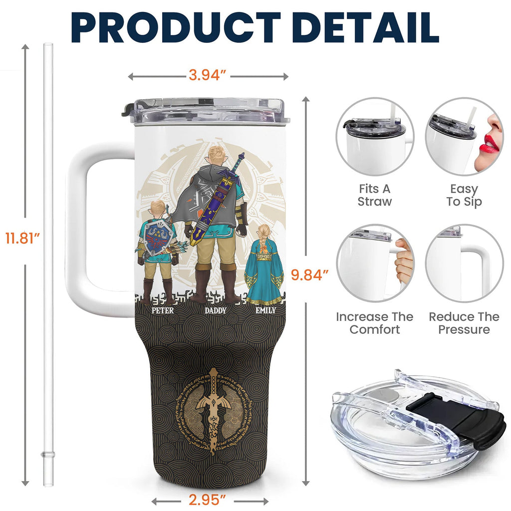 Personalized Legend Of Dad Tumbler 40oz Gift for Dad - Father's Day