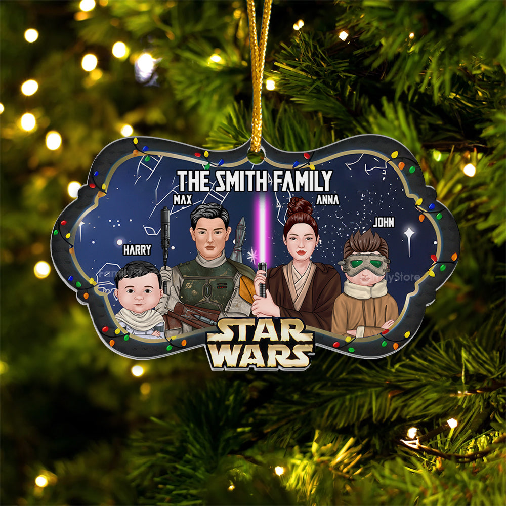 Personalized Star Wars Acrylic Ornament Custom Family Gift