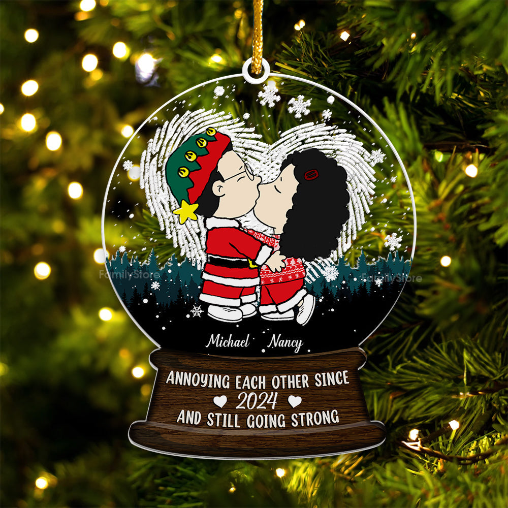 Personalized Acrylic Ornament Annoying Each Other Since Custom Gift for Couple Anniversary