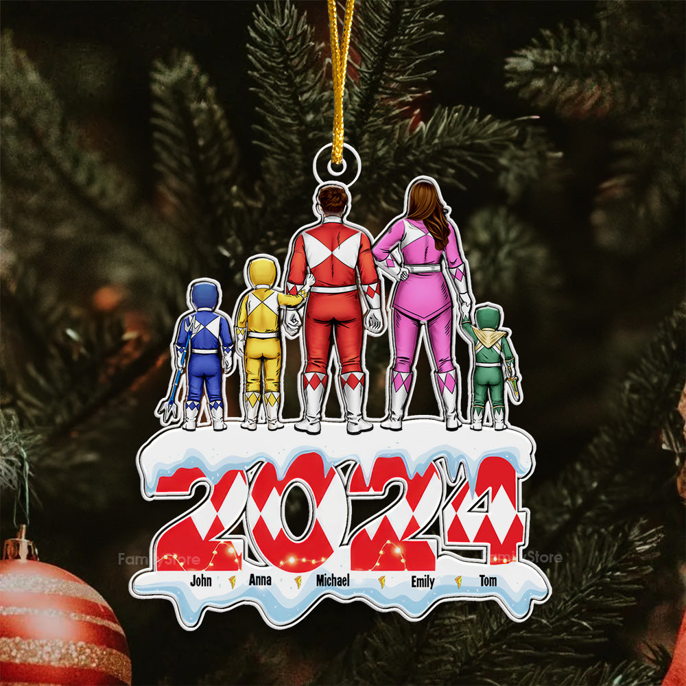 Personalized Family Acrylic Ornament Custom Gift for Christmas
