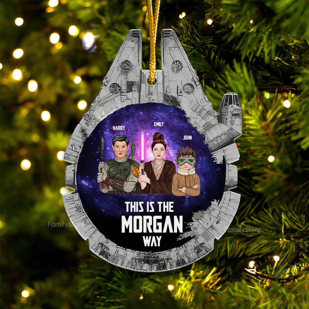 Personalized Acrylic Ornament Family Gift Christmas Decor