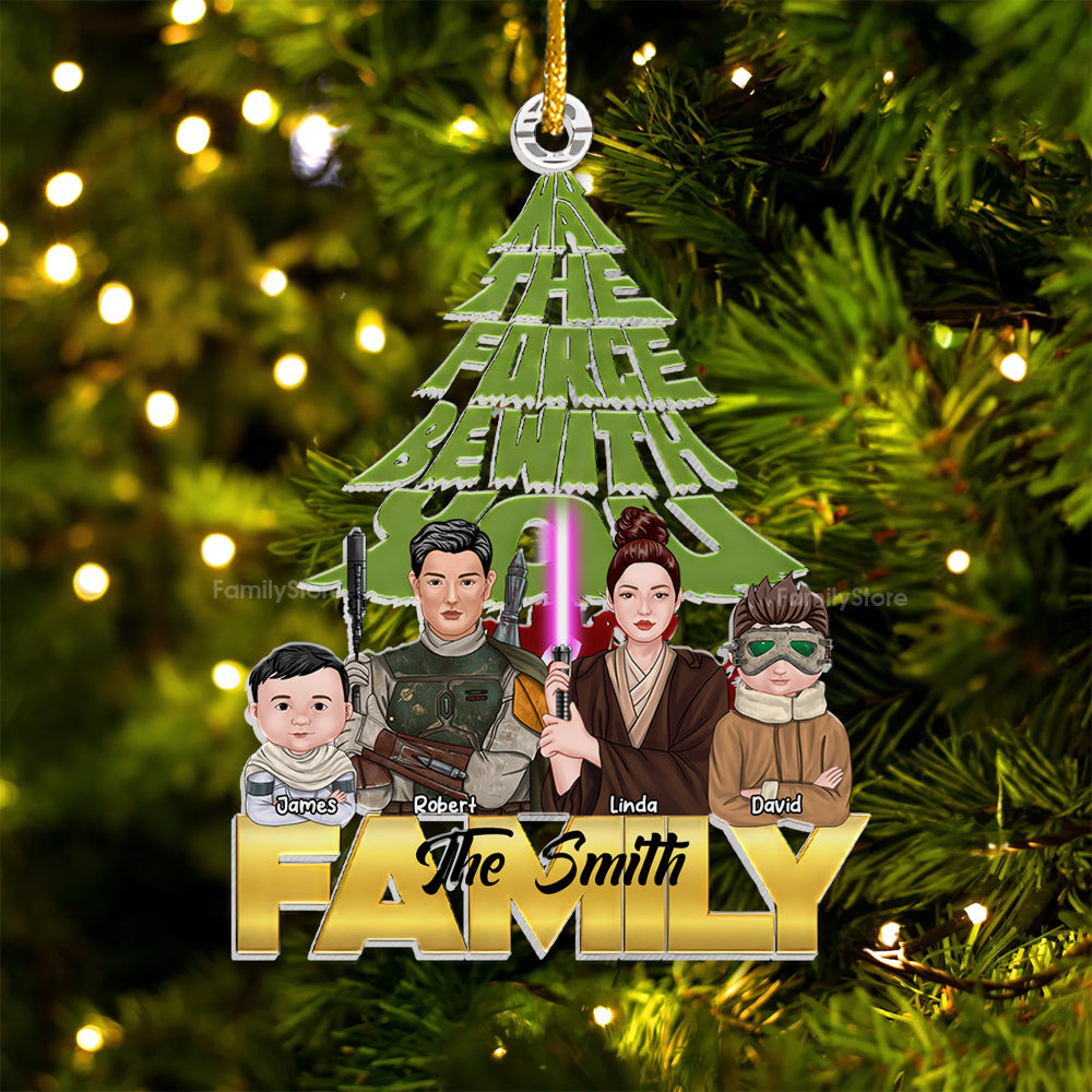 Personalized Star Wars Acrylic Ornament Family Gift