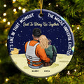 Personalized Ceramic Ornament for Couple with Custom Names - Unique Gift for Anniversaries & Valentine's Day