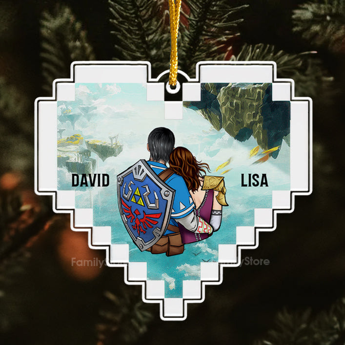 Personalized Zelda Acrylic Ornament Unique Couple Gift for Anniversary