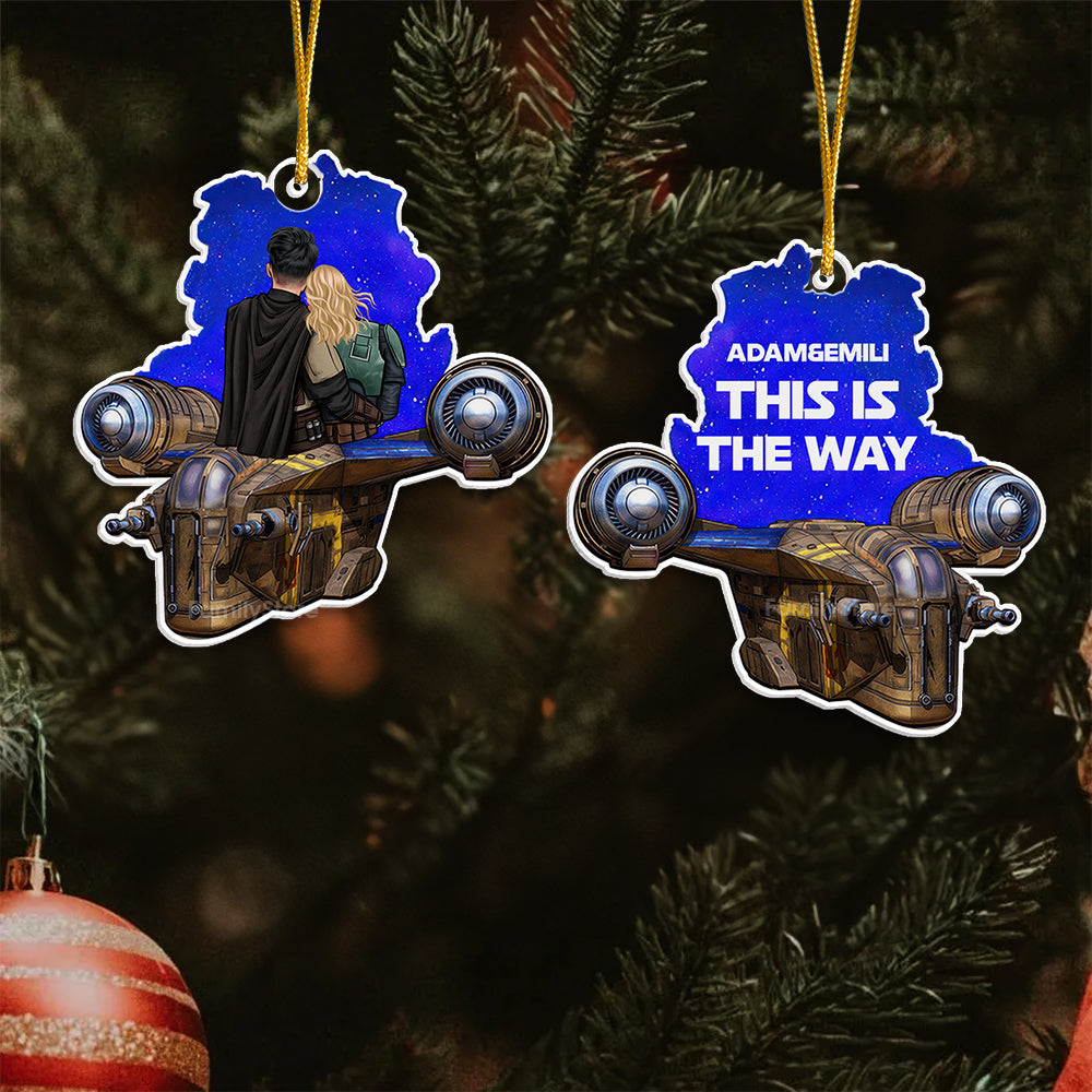 Personalized Acrylic Ornament Couples Gift This Is The Way