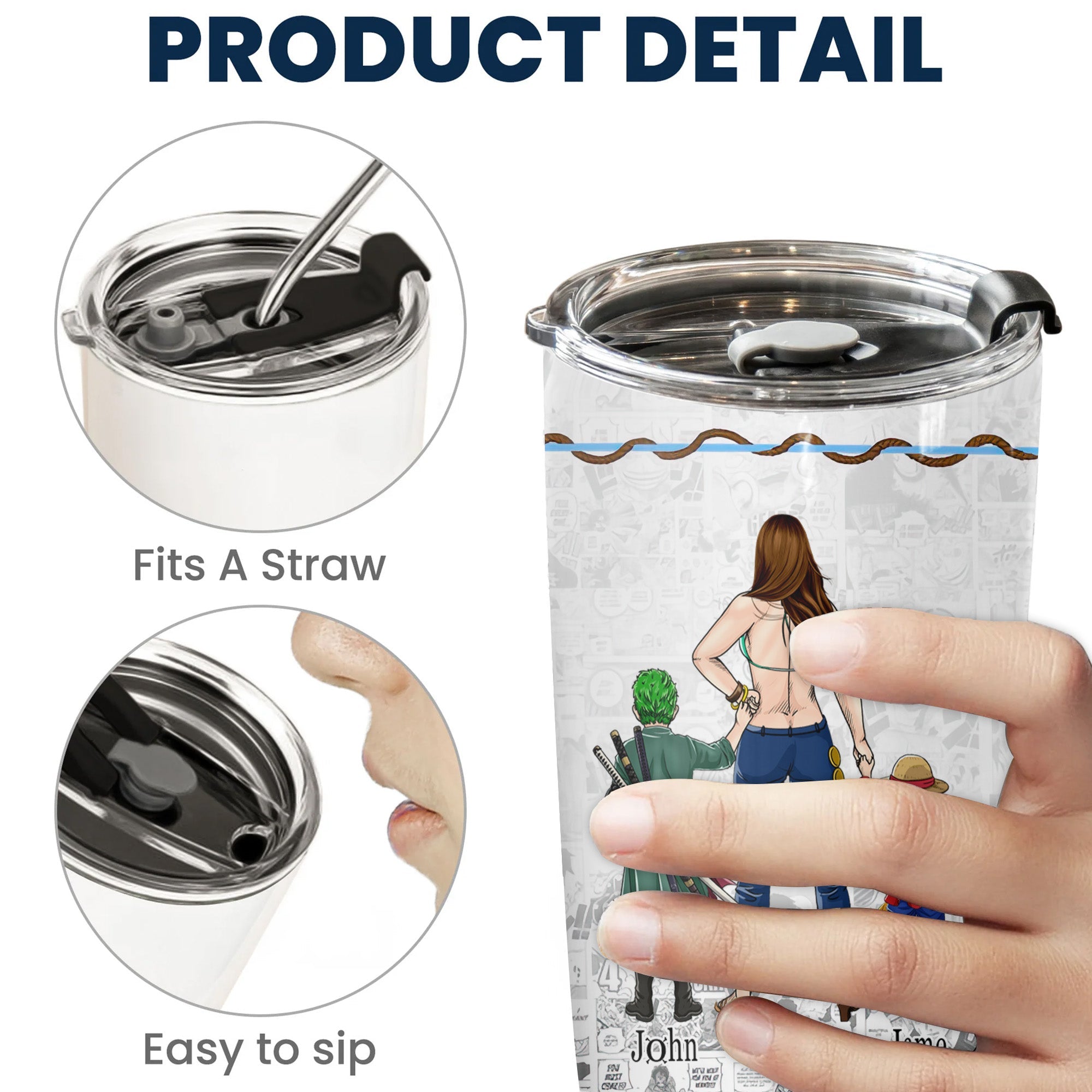 Personalized Pirate Mom Stainless Steel Tumbler - Unique Mother's Day Gift