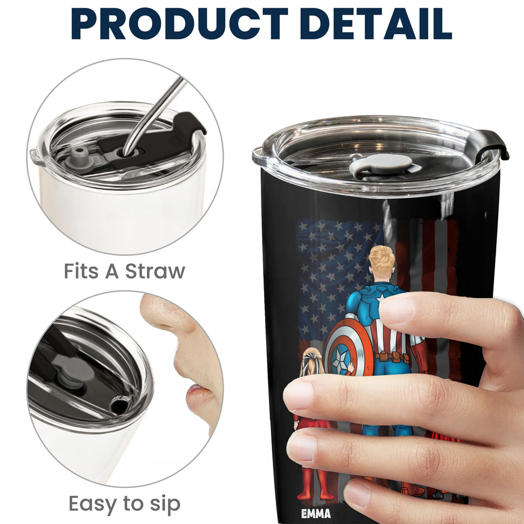 Personalized Stainless Steel Tumbler Gift for Dad with Custom Message