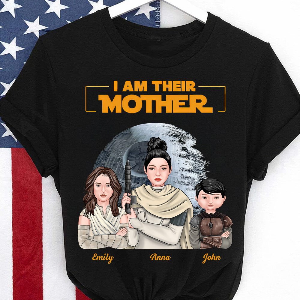 Personalized I Am Their Mother Shirt Gift for Mom Cotton Apparel