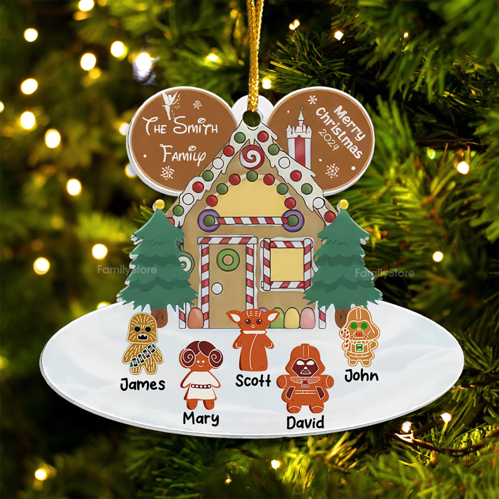 Personalized Christmas Acrylic Ornament Star Wars Gift for Family