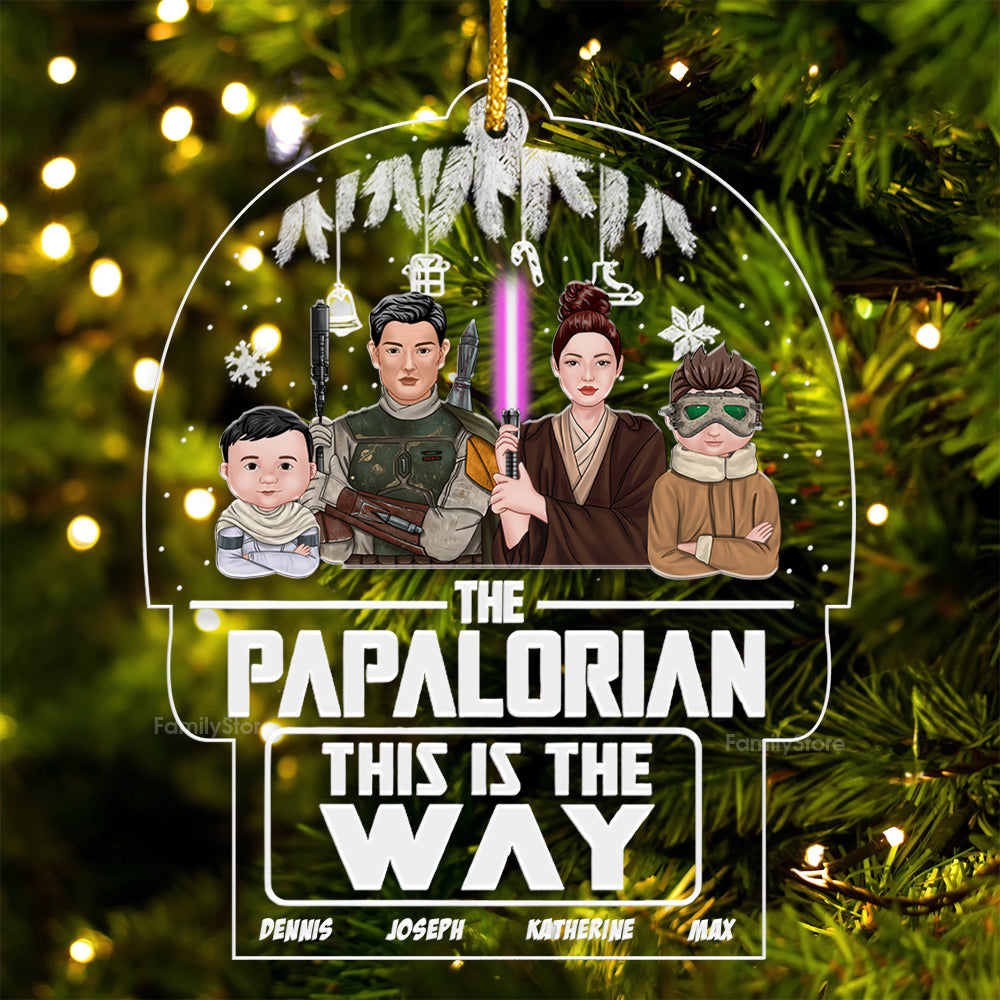 Personalized Acrylic Ornament Stwa The Papalorian Gift for Family