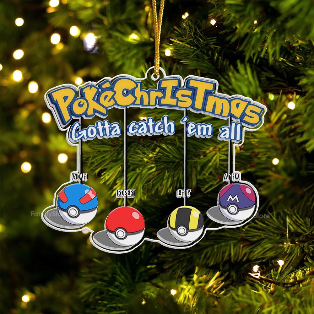 Personalized Acrylic Christmas Ornament Custom Family Gift