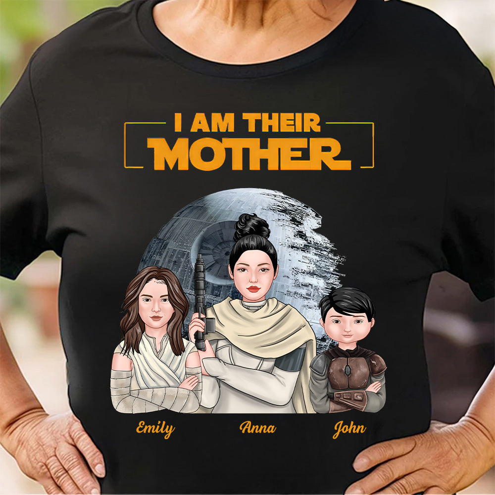 Personalized I Am Their Mother Shirt Gift for Mom Cotton Apparel