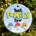 Personalized Family Ceramic Ornament Custom Name Gift