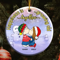 Personalized Ceramic Ornament Growing Old Together Gift for Couple