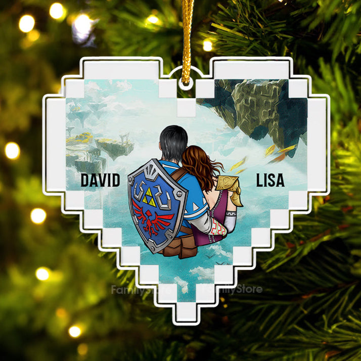 Personalized Zelda Acrylic Ornament Unique Couple Gift for Anniversary