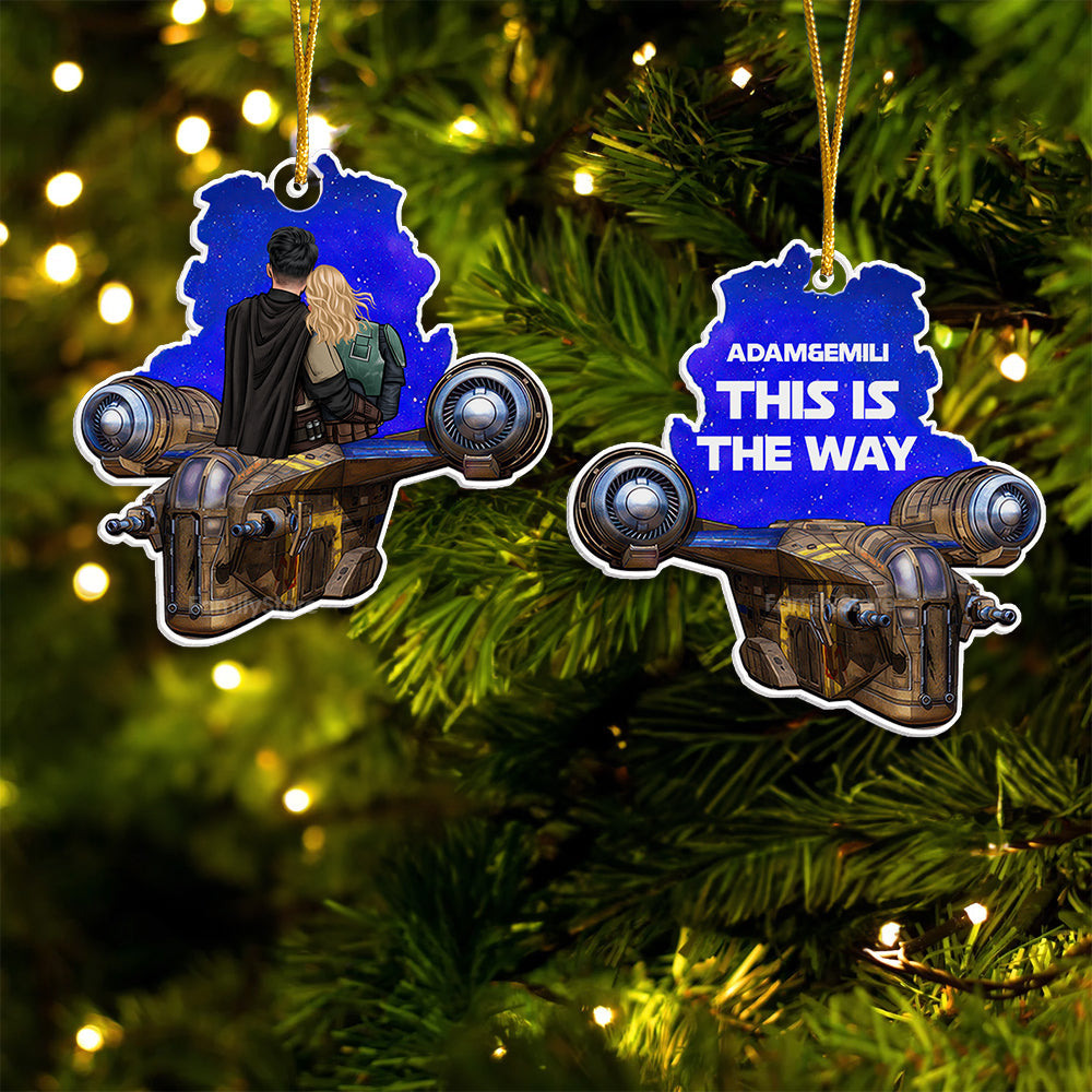 Personalized Acrylic Ornament Couples Gift This Is The Way