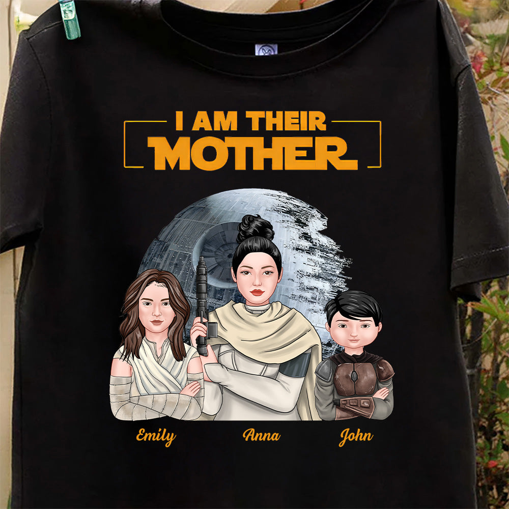 Personalized I Am Their Mother Shirt Gift for Mom Cotton Apparel