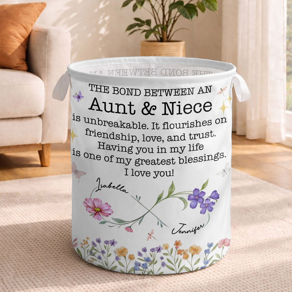 Personalized Fabric Storage Basket Custom Name Gift for Niece Basket GradoCreations