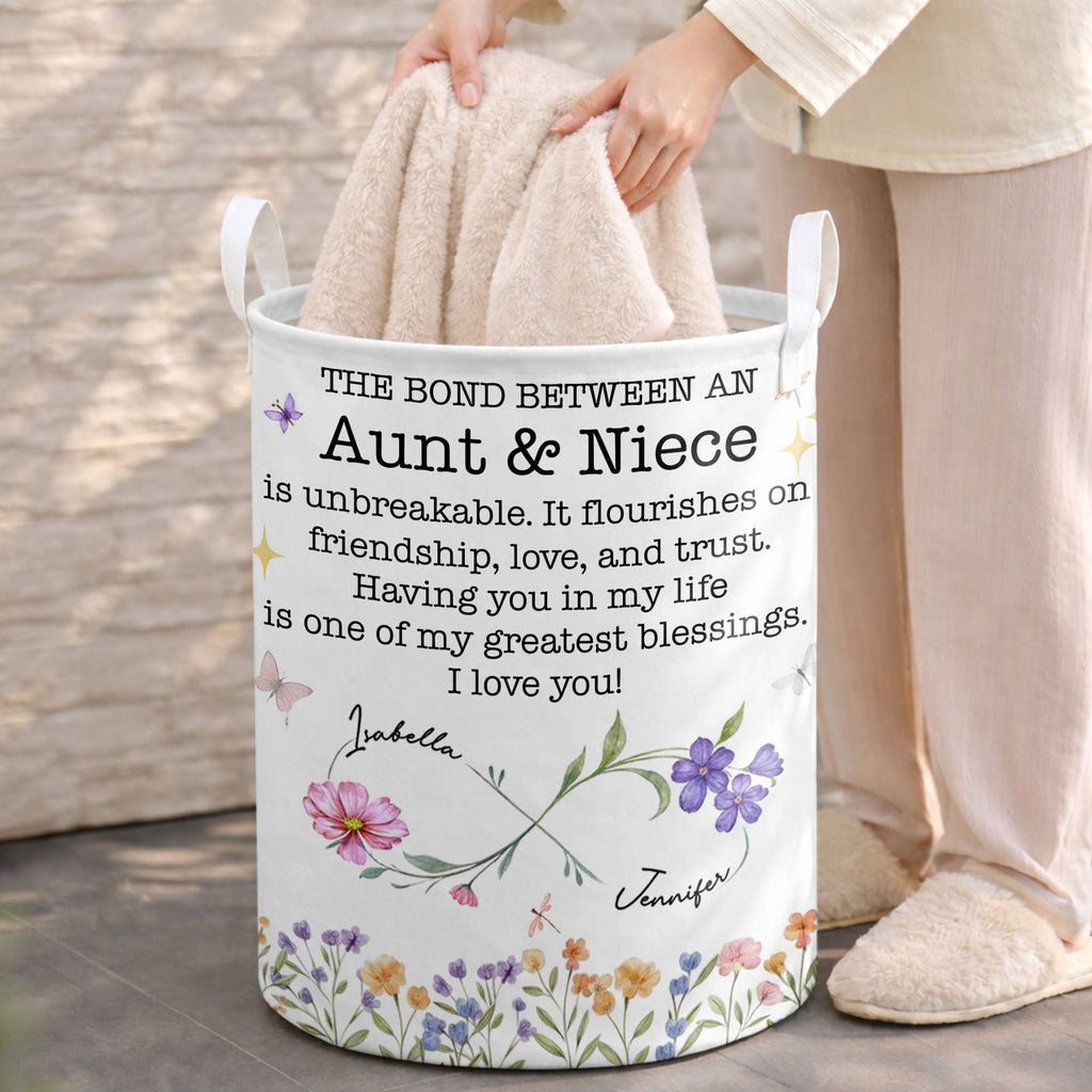Personalized Fabric Storage Basket Custom Name Gift for Niece Basket GradoCreations