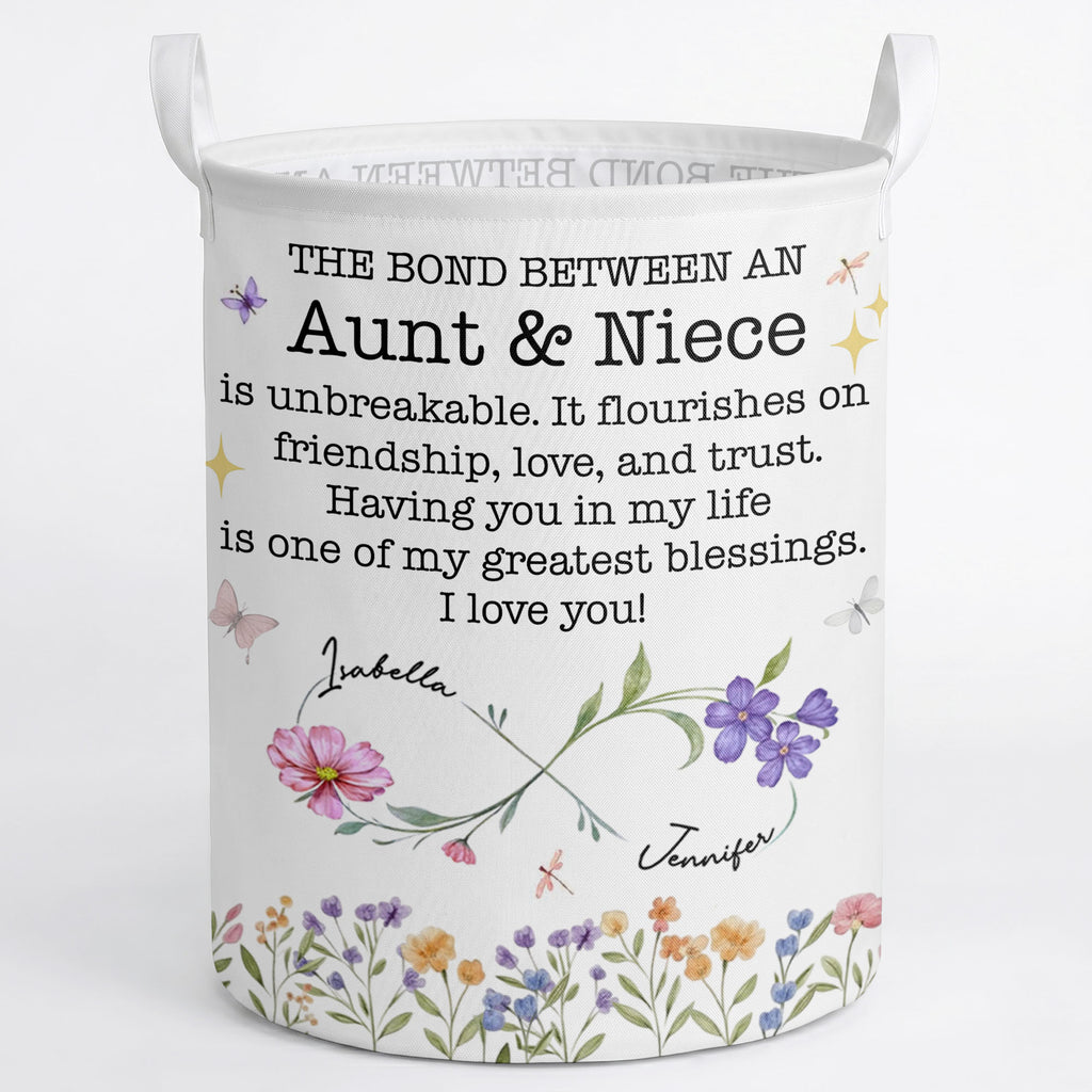 Personalized Fabric Storage Basket Custom Name Gift for Niece Basket GradoCreations