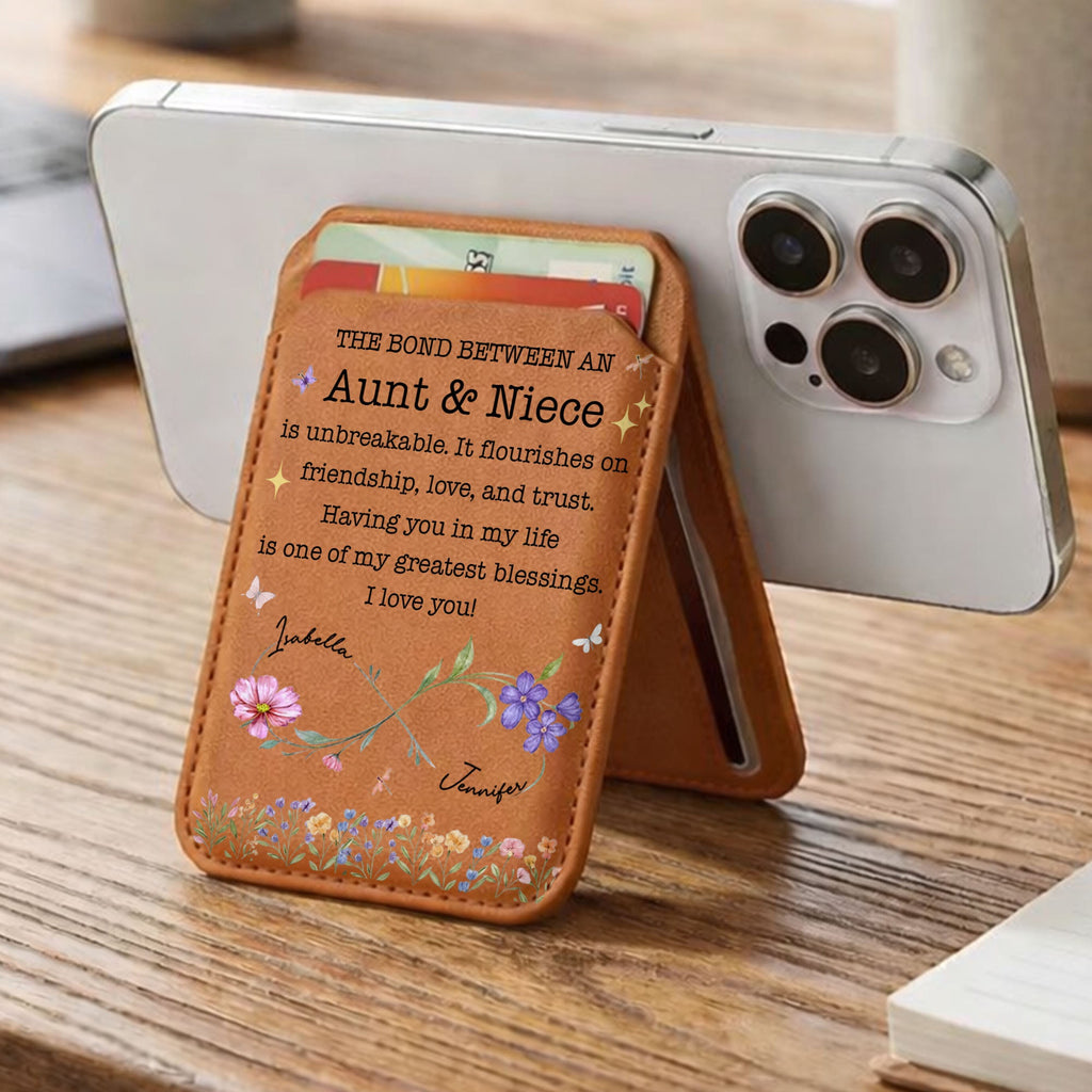 Personalized MagSafe Wallet Custom Name Gift for Niece