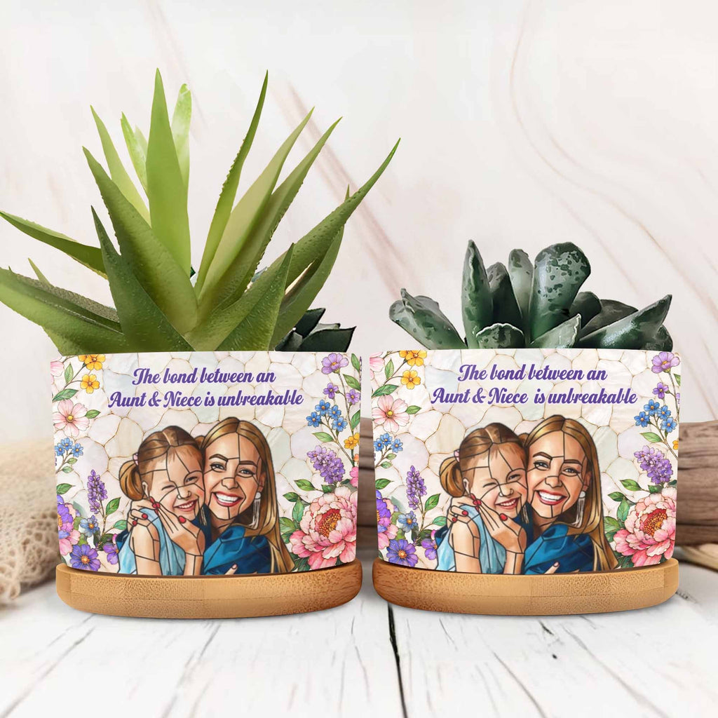 Personalized Ceramic Plant Pot Custom Gift for Niece Ceramic Plant Pot GradoCreations