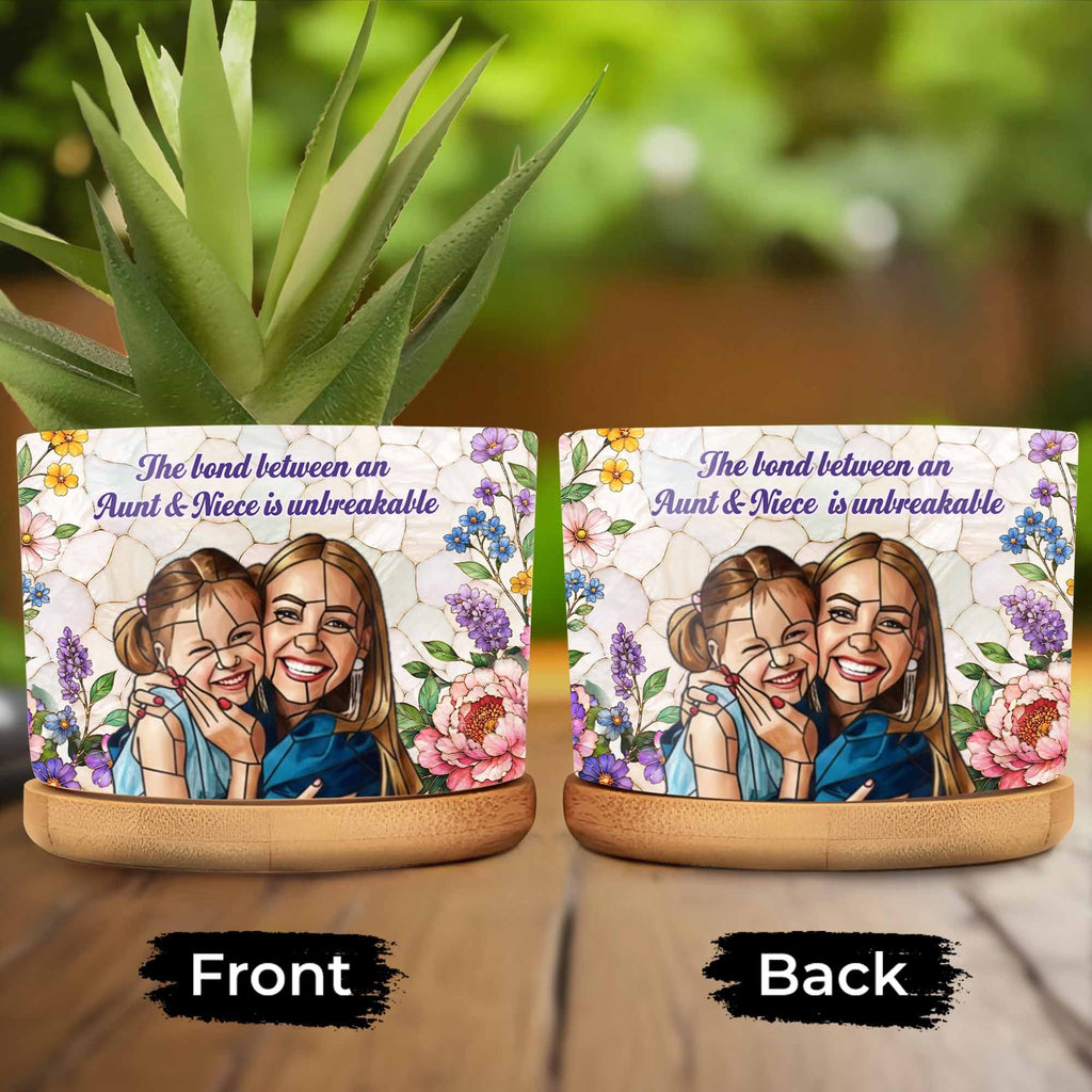 Personalized Ceramic Plant Pot Custom Gift for Niece Ceramic Plant Pot GradoCreations