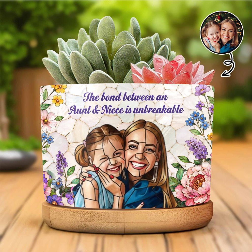 Personalized Ceramic Plant Pot Custom Gift for Niece Ceramic Plant Pot GradoCreations
