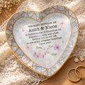 Personalized Heart-Shaped Jewelry Dish Custom Name Gift for Niece Heart Jewelry Dish GradoCreations