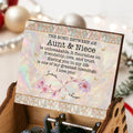 Personalized Wooden Music Box Custom Niece Gift for Birthday