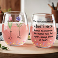 Personalized Stemless Wine Glass Custom Name Aunt Niece Gift