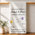 Personalized Kitchen Towel Custom Aunt Niece Gift Idea Flowers Kitchen Towel GradoCreations