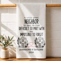 Personalized Kitchen Towel Custom Gift for Neighbors & Friends Kitchen Towel GradoCreations