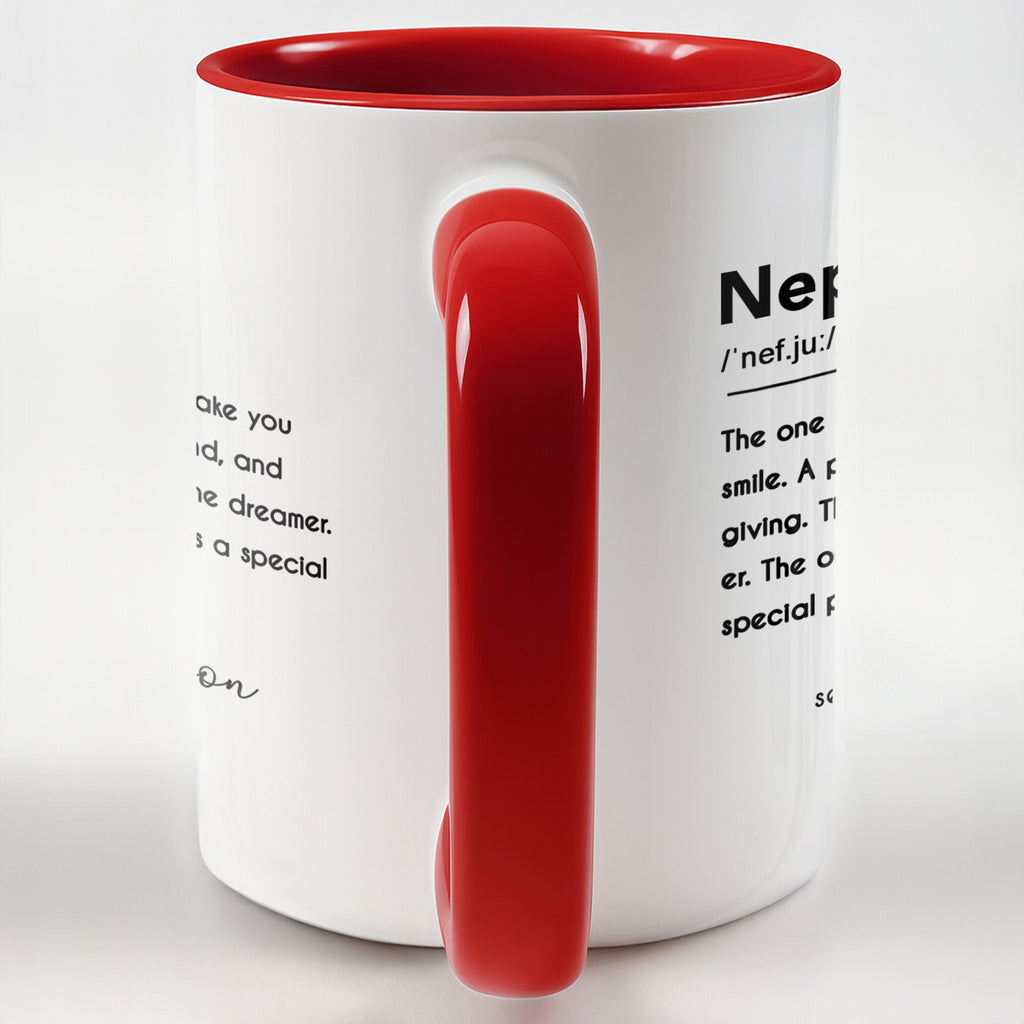 Personalized Custom Accent Mug for Nephew Birthday Gift Accent Mug GradoCreations