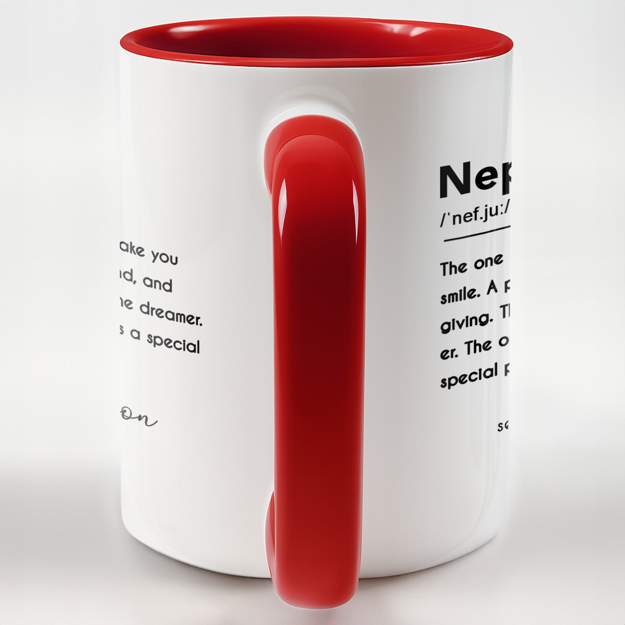 Personalized Custom Accent Mug for Nephew Birthday Gift Accent Mug GradoCreations