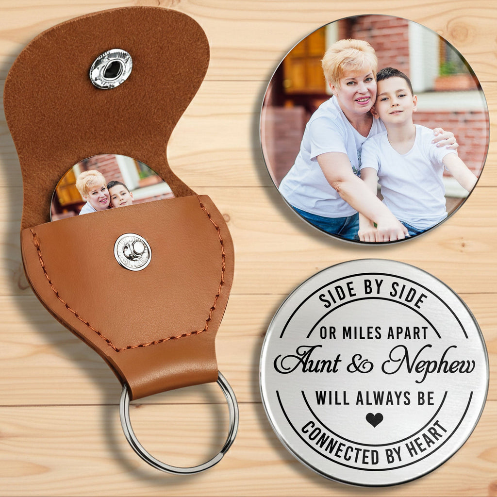 Personalized Pocket Hug Keychain for Aunt & Nephew Gift Pocket Hug GradoCreations