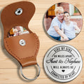 Personalized Pocket Hug Keychain for Aunt & Nephew Gift Pocket Hug GradoCreations