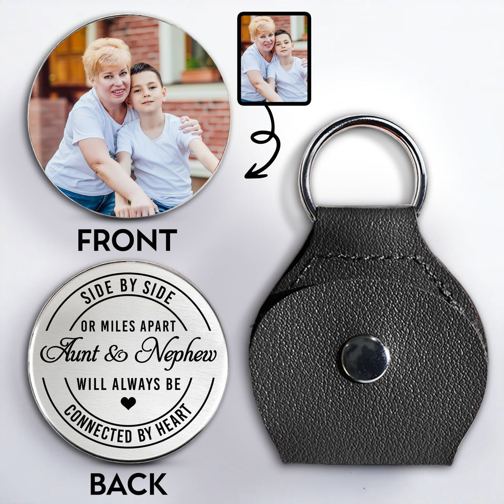 Personalized Pocket Hug Keychain for Aunt & Nephew Gift Pocket Hug GradoCreations