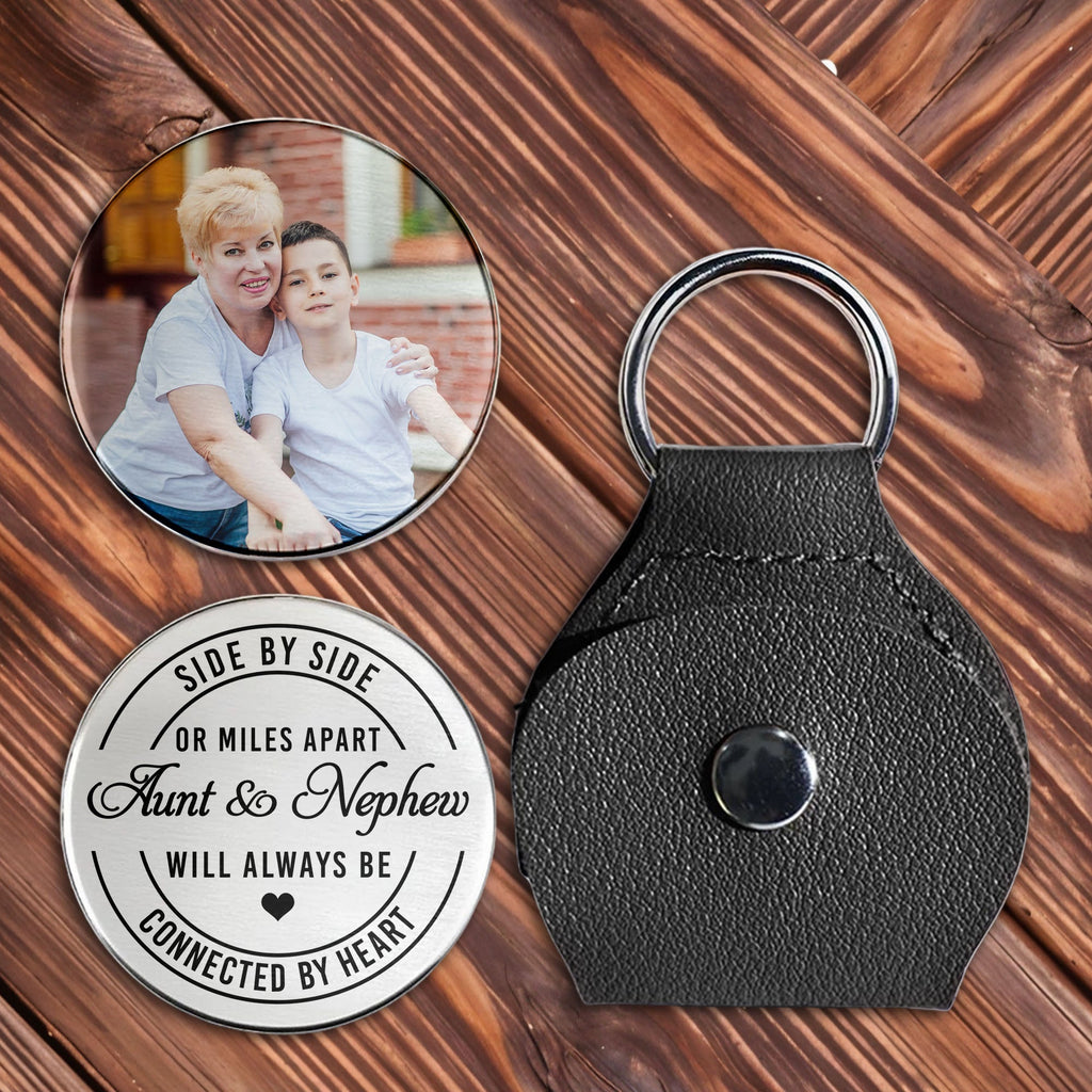 Personalized Pocket Hug Keychain for Aunt & Nephew Gift Pocket Hug GradoCreations