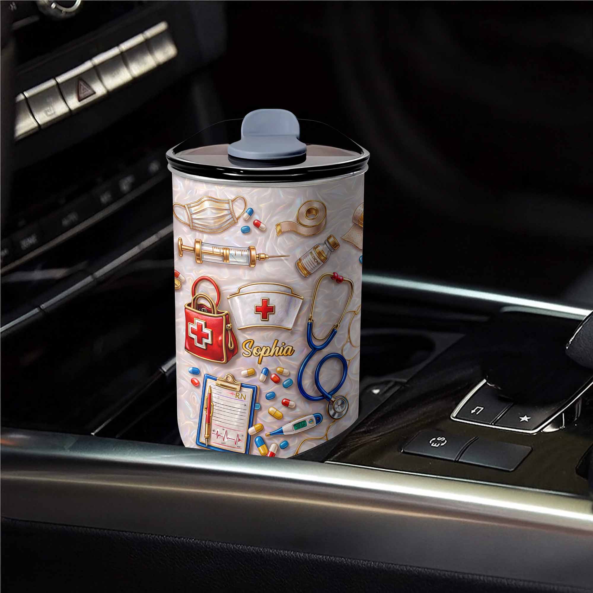 Personalized Nurse Tumbler with Stethoscope Custom 10oz Gift 10oz tumbler GradoCreations