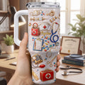 Personalized 40oz Tumbler Custom Name Healthcare Gift for Nurses 40oz Tumbler GradoCreations