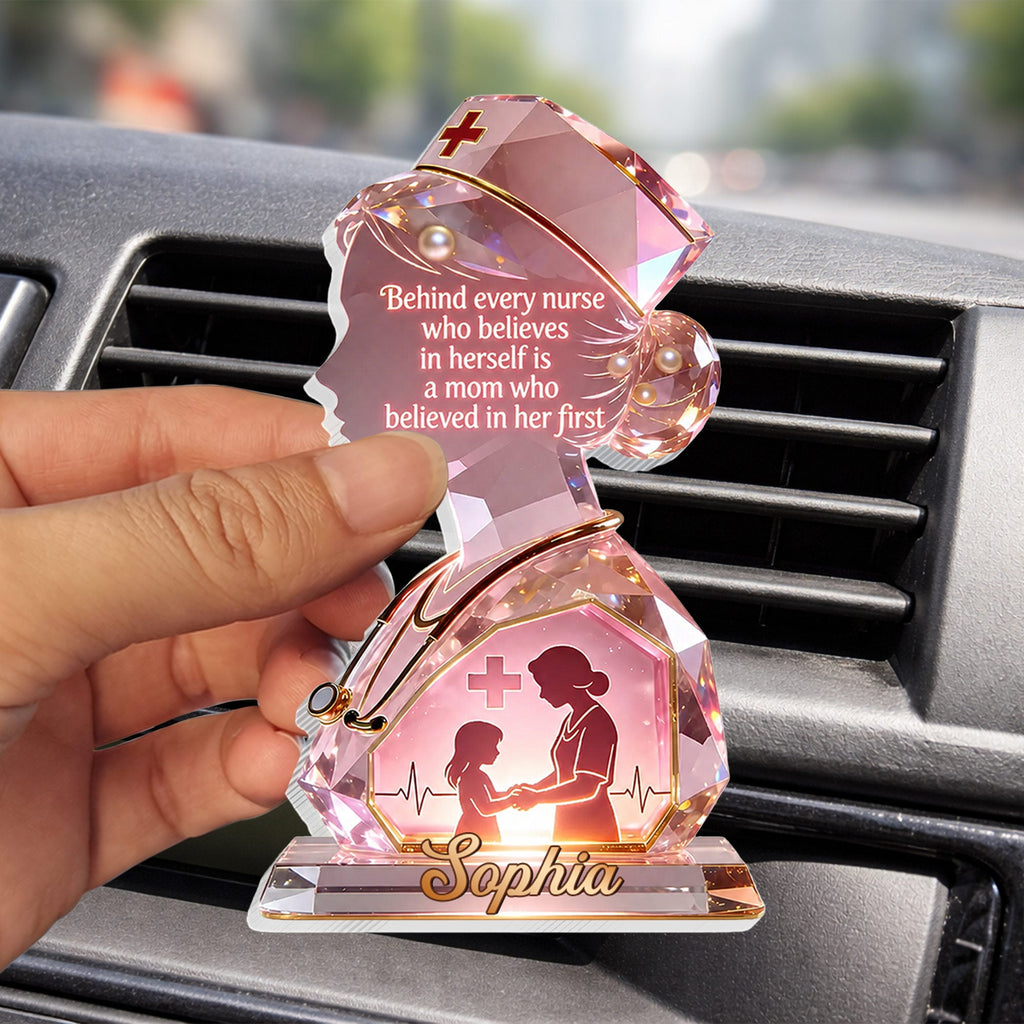 Personalized Nurse Car Vent Clip Custom Name Gift for Mom Car Vent Clip GradoCreations
