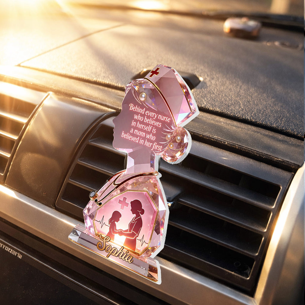 Personalized Nurse Car Vent Clip Custom Name Gift for Mom Car Vent Clip GradoCreations