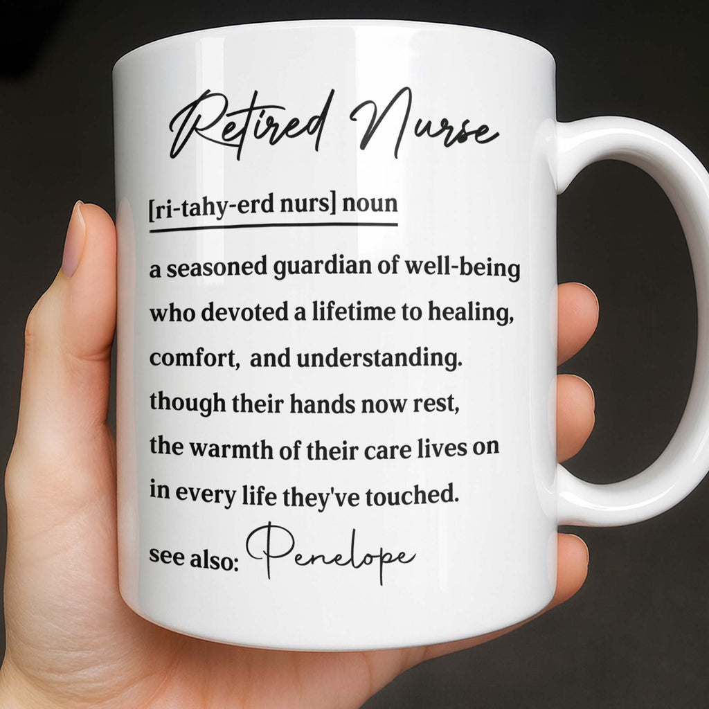 Personalized Definition Coffee Mug Custom Gift for Nurse Edge-to-edge Mug GradoCreations