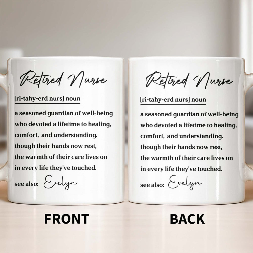 Personalized Definition Coffee Mug Custom Gift for Nurse Edge-to-edge Mug GradoCreations