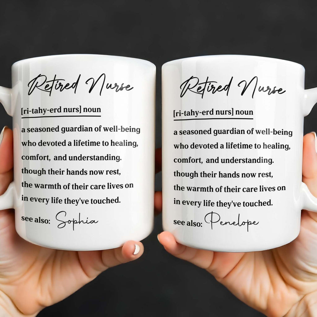 Personalized Definition Coffee Mug Custom Gift for Nurse Edge-to-edge Mug GradoCreations