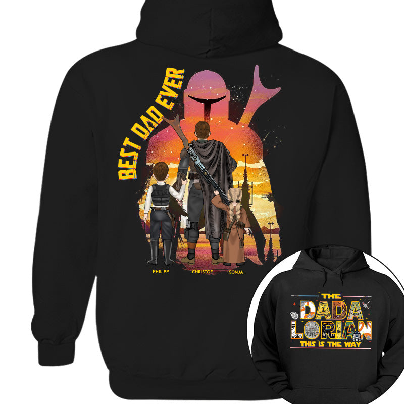 Personalized DADalorian T-Shirt Best Dad Ever Gift for Father's Day