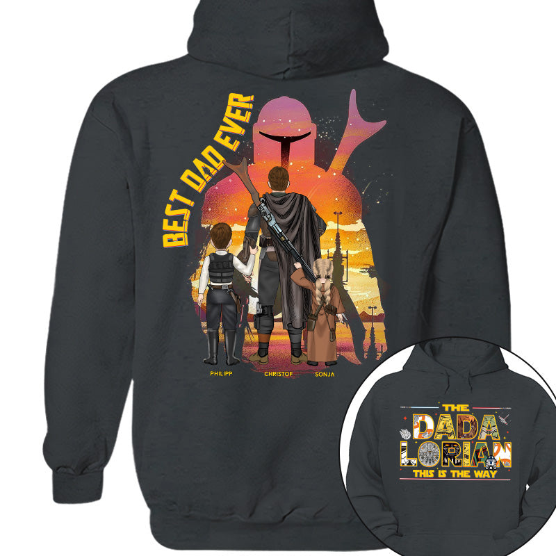 Personalized DADalorian T-Shirt Best Dad Ever Gift for Father's Day
